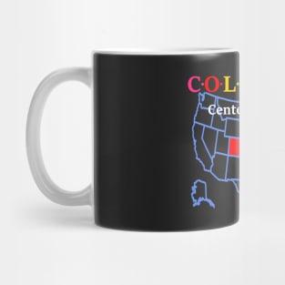 Colorado, USA. Centennial State (Map Version) Mug